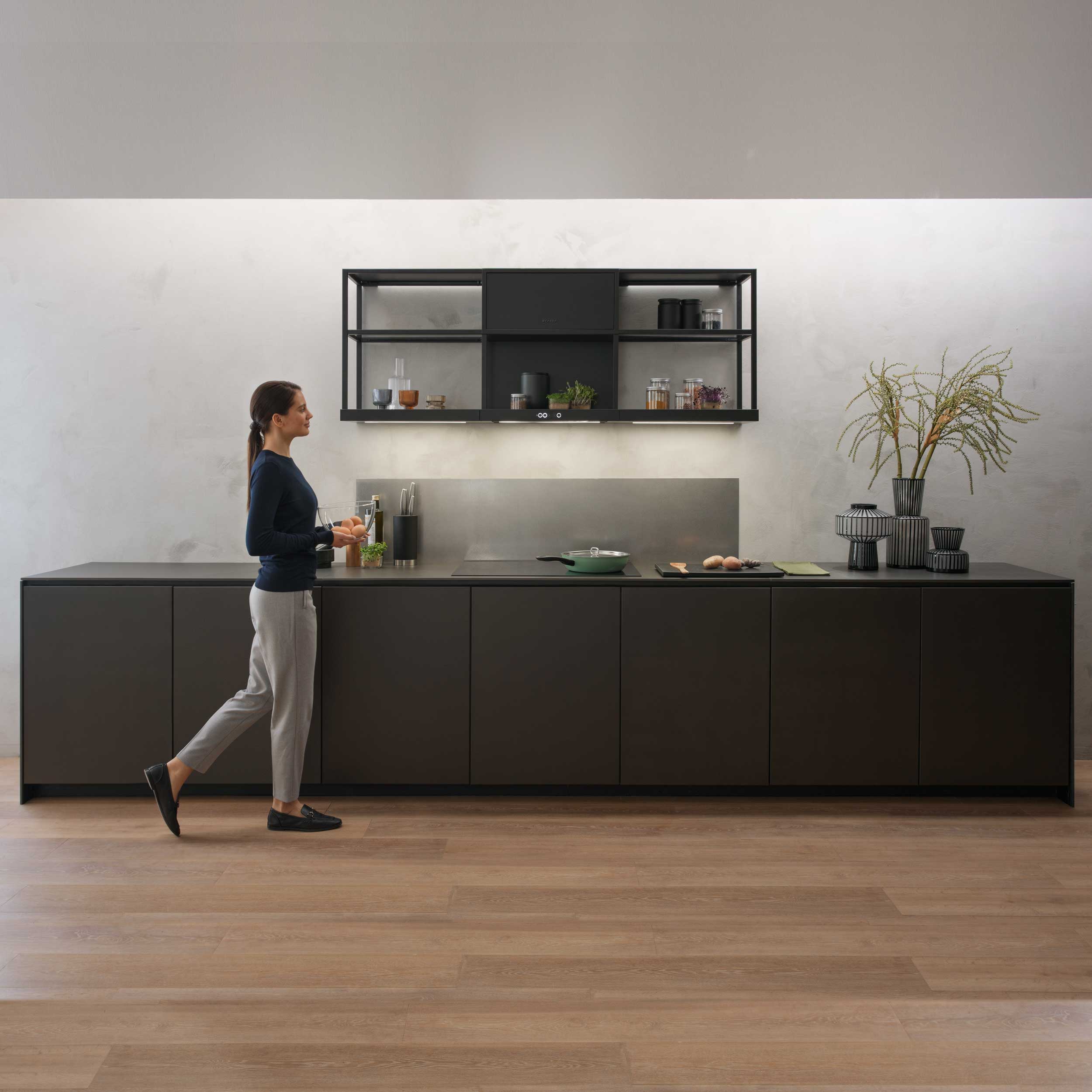 Campanas Modulares Faber: Flexibilidad de diseño y ventilación.